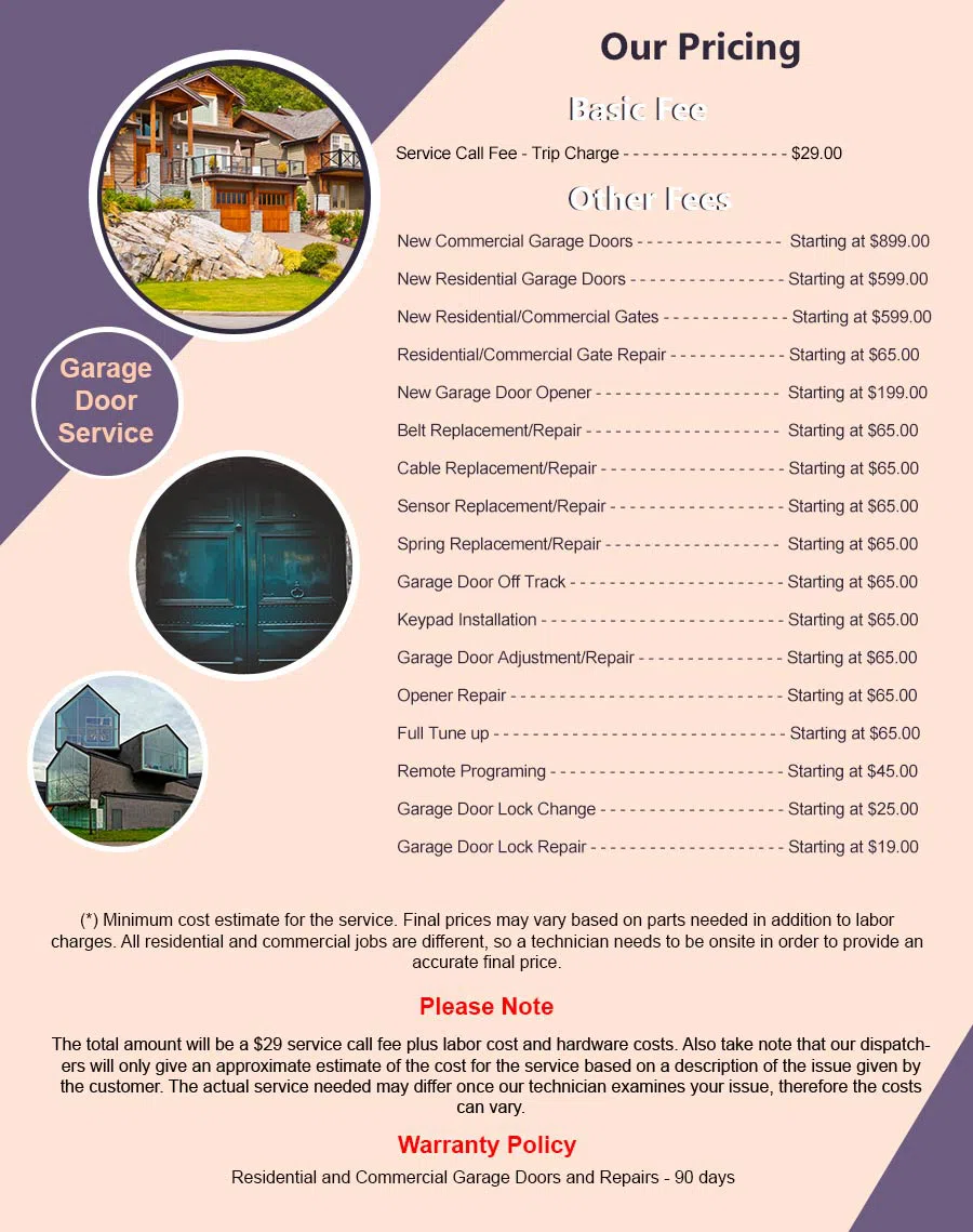 Community Garage Door Service Garden Grove, CA 714-882-5069